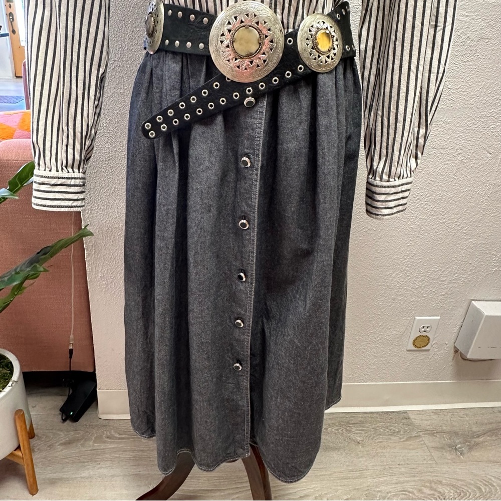 Vintage California Girl 80’s western dress with belt - Picture 3 of 10